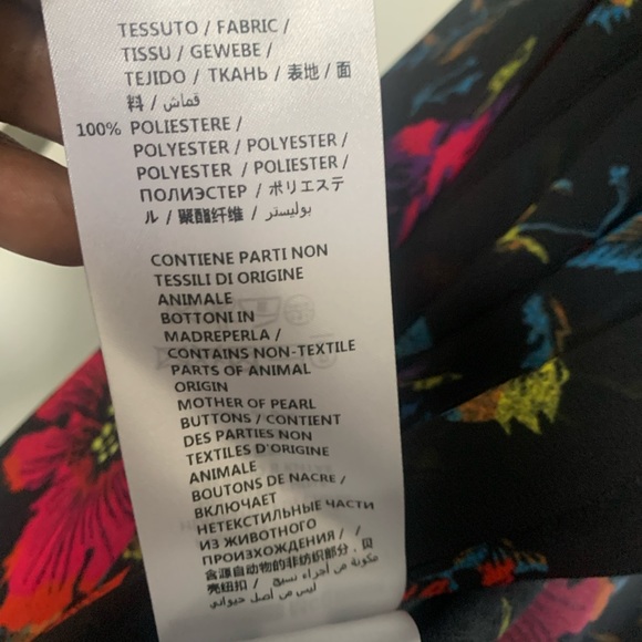 NWT Alexander McQueen sheer Floral long sleeve top size IT 46/ US L - Picture 7 of 9